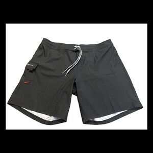 Maui Ripper's Board Shorts Women's Sz 18 Black Surfing Hawaii Short Drawstring